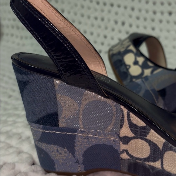 Coach Denim patchwork wedges - Picture 5 of 6
